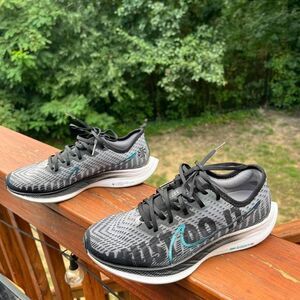 Nike Zoom Pegasus Turbo 2 Women's 7.5 Black Grey Road Running Jog Sneakers